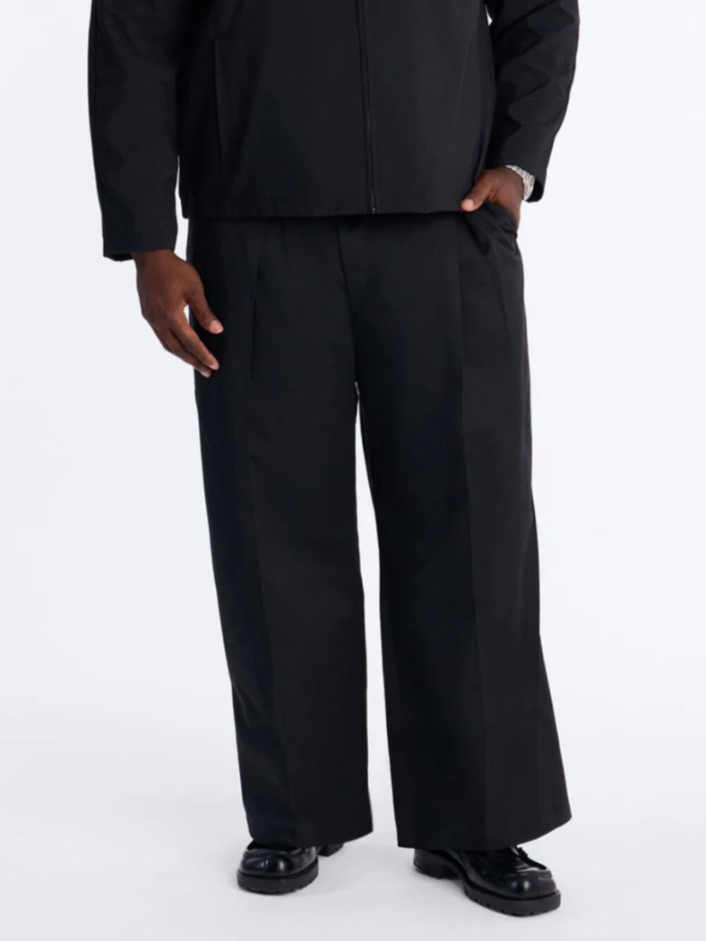 Wide Leg Trouser - Black